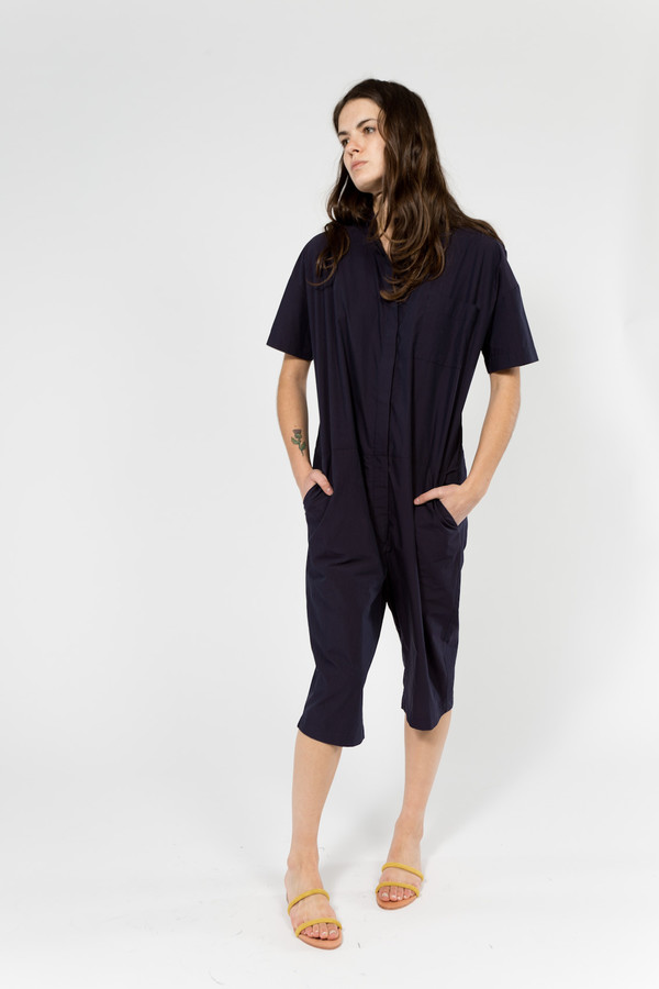 Studio Nicholson Ryo Wide Leg Playsuit Studio Nicholson Ryo Wide Leg Playsuit