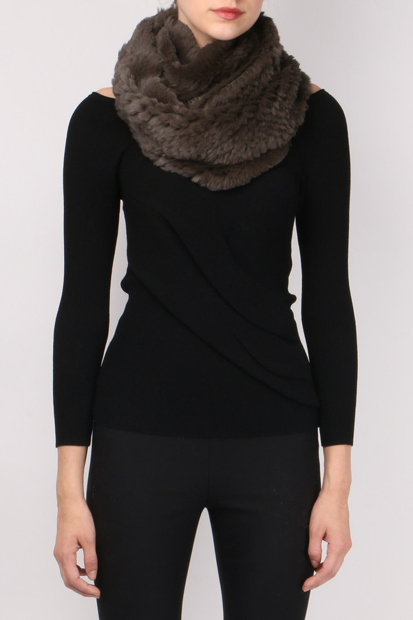 Jocelyn Fur Sheared Rabbit Infinity Scarf Jocelyn Fur Sheared Rabbit Infinity Scarf