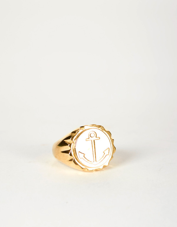Jon Swinamer Anchor Cap Ring Bronze Jon Swinamer Anchor Cap Ring Bronze
