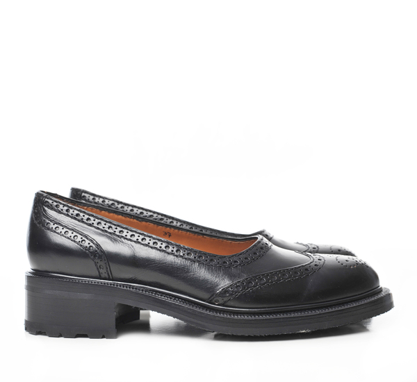 Le Yucca's Black Kalen Ballet Lug Sole Slip On Le Yucca's Black Kalen Ballet Lug Sole Slip On