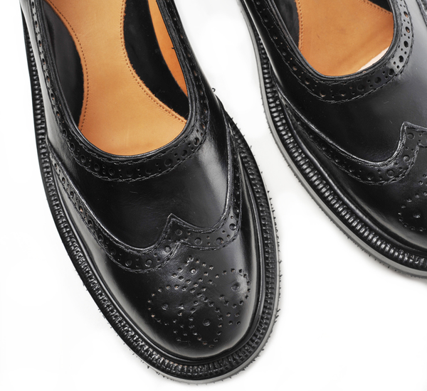 Le Yucca's Black Kalen Ballet Lug Sole Slip On Le Yucca's Black Kalen Ballet Lug Sole Slip On