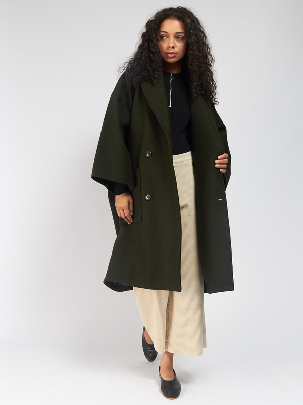Henrik Vibskov Last Coat Hunter Green Henrik Vibskov Last Coat Hunter Green