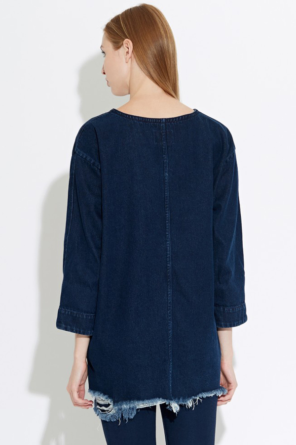 WAVEN Eira Denim Shirt Dress- Hel Blue WAVEN Eira Denim Shirt Dress- Hel Blue