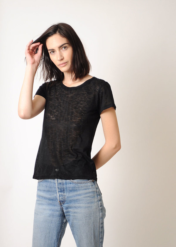 Conifer Black Sheer T-Shirt Conifer Black Sheer T-Shirt