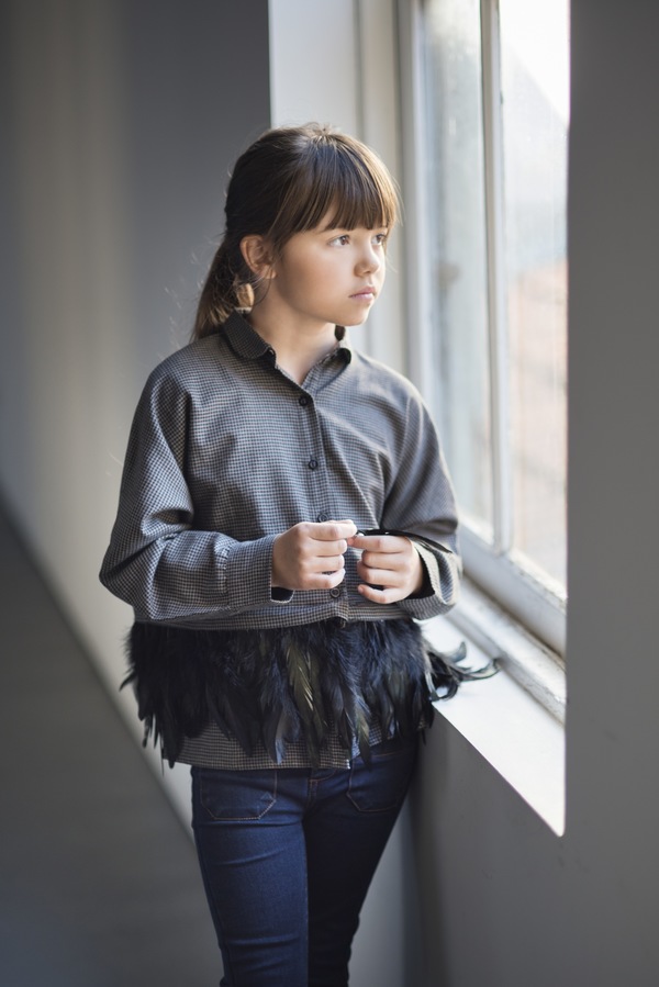 Andorine Feather Check Shirt Andorine Feather Check Shirt
