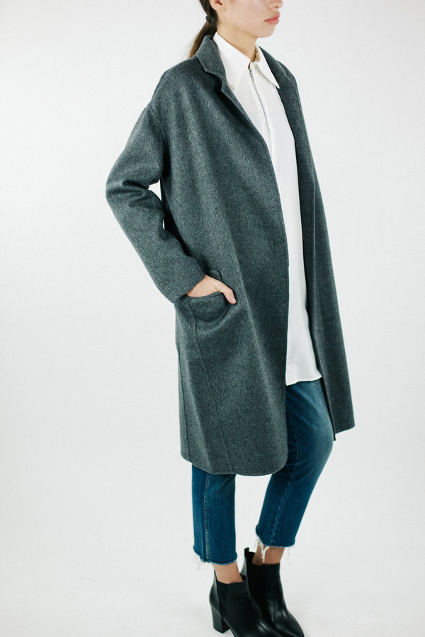 Acrho Achro Handmade Long Coat - Grey Acrho Achro Handmade Long Coat - Grey