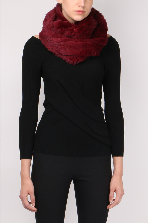 Jocelyn Fur Sheared Rabbit Infinity Scarf Jocelyn Fur Sheared Rabbit Infinity Scarf