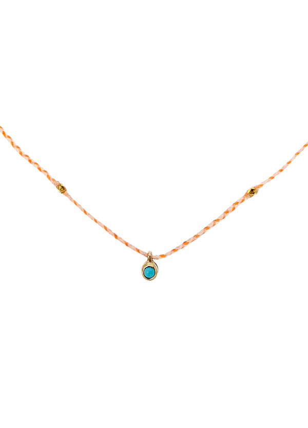 Scosha Carnival gold-plated turquoise necklace Scosha Carnival gold-plated turquoise necklace