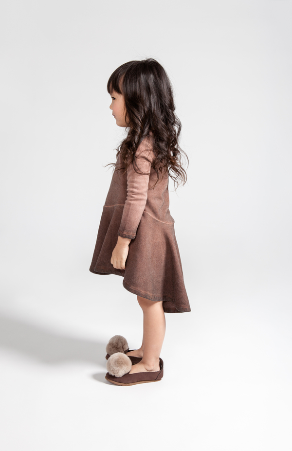 OMAMImini Brown High-low Ombré Dress OMAMImini Brown High-low Ombré Dress