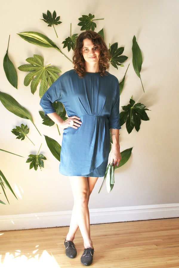 COVET MARINE WRAP DRESS COVET MARINE WRAP DRESS