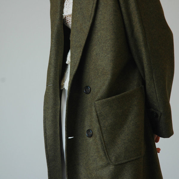 Nikki Chasin Lozano Shawl Collar Coat - Olive Nikki Chasin Lozano Shawl Collar Coat - Olive