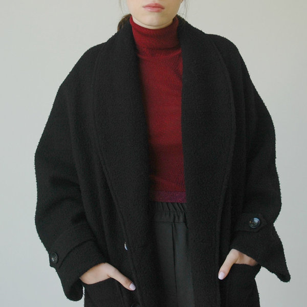 Nikki Chasin Lozano Shawl Collar Coat- Black Nikki Chasin Lozano Shawl Collar Coat- Black
