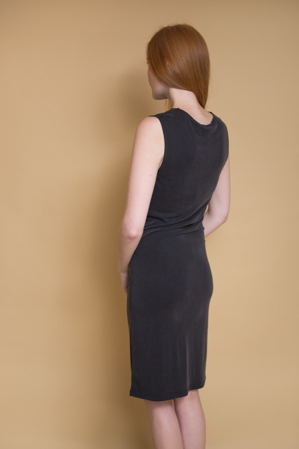 Just Female Carey Drapy Dress - Black Just Female Carey Drapy Dress - Black