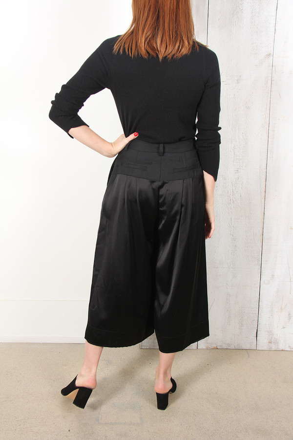 SEA SATINE AND WOOL PANTS SEA SATINE AND WOOL PANTS