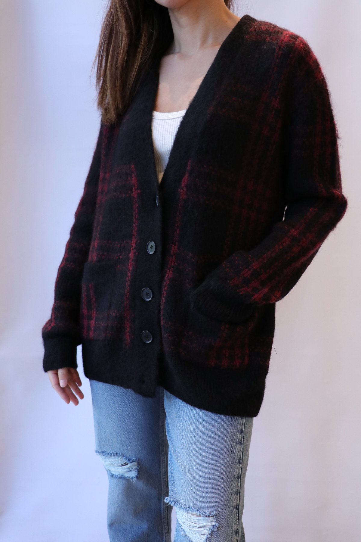 RE/DONE 90s Oversized Cardigan - Black 