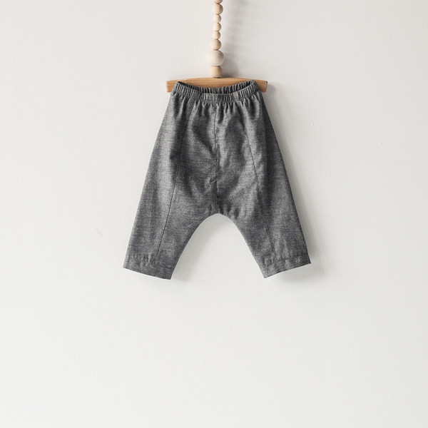 Bacabuche Chambray Trouser Charcoal Melange Bacabuche Chambray Trouser Charcoal Melange