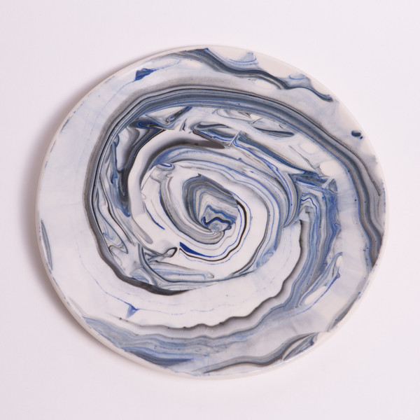Sarah Cihat Marble Salad Plate Sarah Cihat Marble Salad Plate