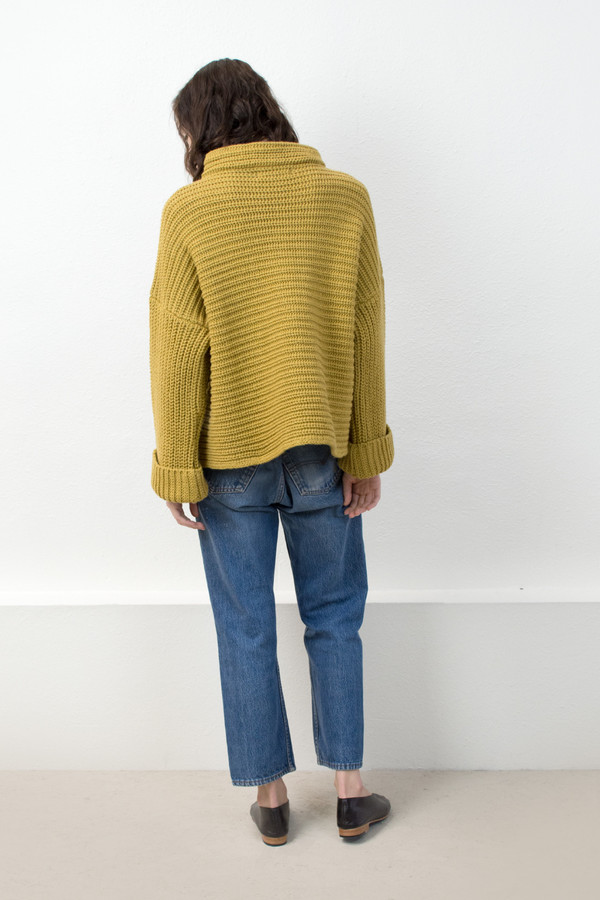 Micaela Greg Ochre Parallel Pullover Micaela Greg Ochre Parallel Pullover
