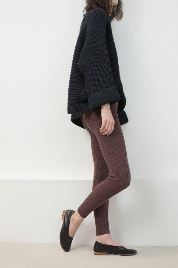 Micaela Greg Speckle Rust Rib Legging Micaela Greg Speckle Rust Rib Legging