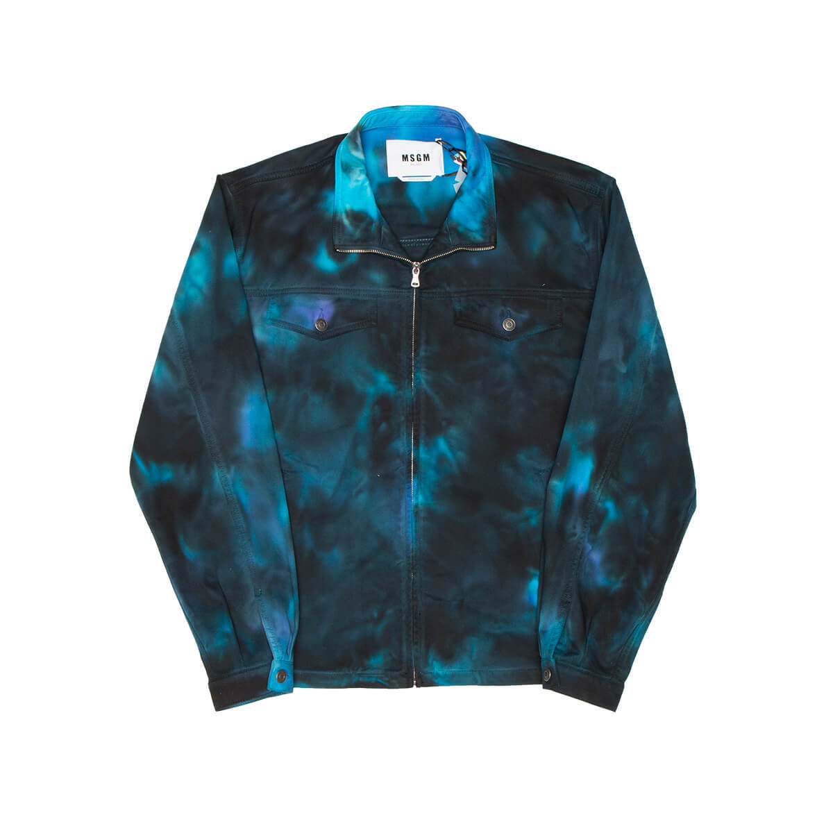 MSGM Tie dye denim jacket | Garmentory
