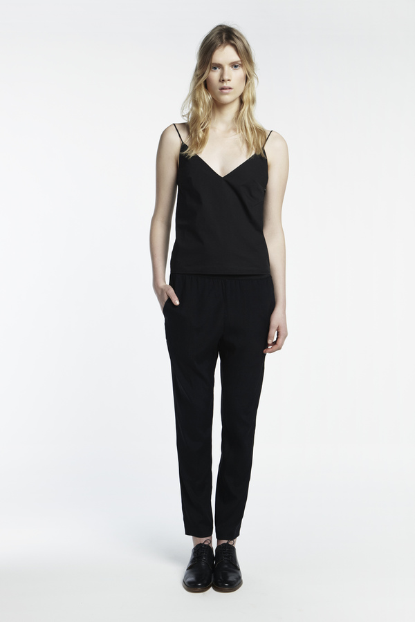 Whyred Blue Elastic Silk Stretch Pants Whyred Blue Elastic Silk Stretch Pants