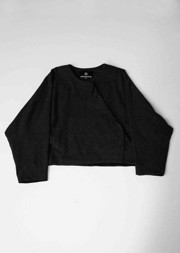 Berenik Cardigan - Short Dark Grey Berenik Cardigan - Short Dark Grey