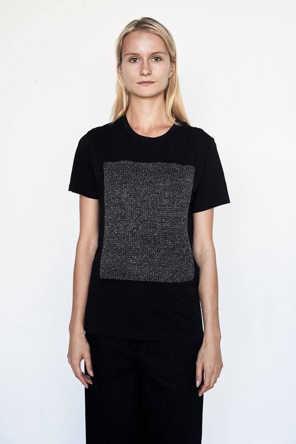 Correll Correll Cotton Metallic Knit Tee Correll Correll Cotton Metallic Knit Tee