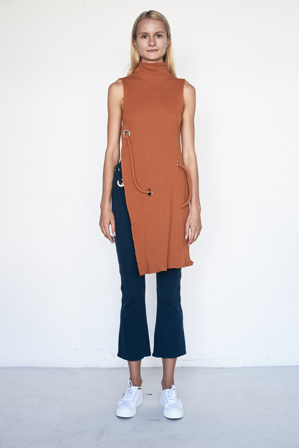 Faustine Steinmetz Cotton Sleeveless Rib Dress Faustine Steinmetz Cotton Sleeveless Rib Dress