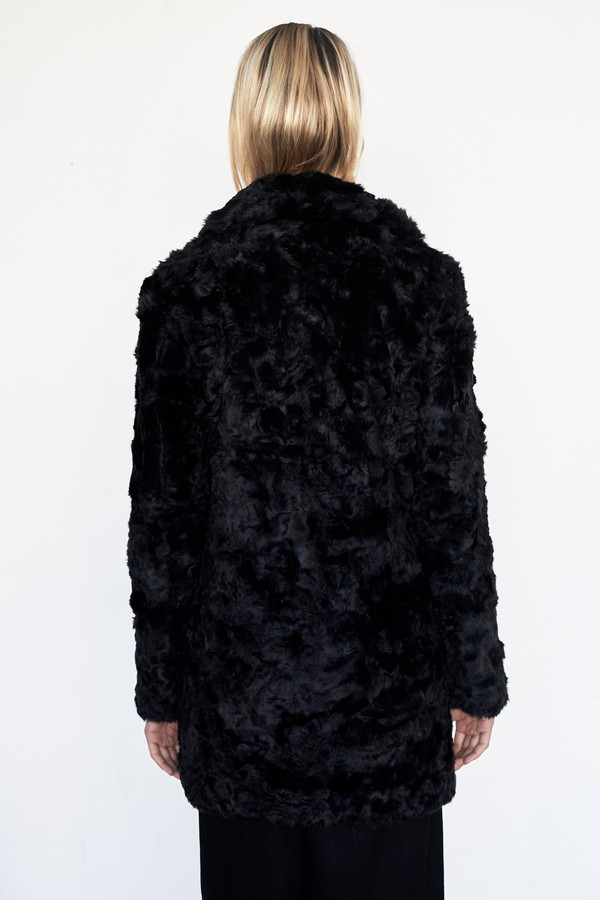 Goosecraft Faux Fur Coat - Black Goosecraft Faux Fur Coat - Black