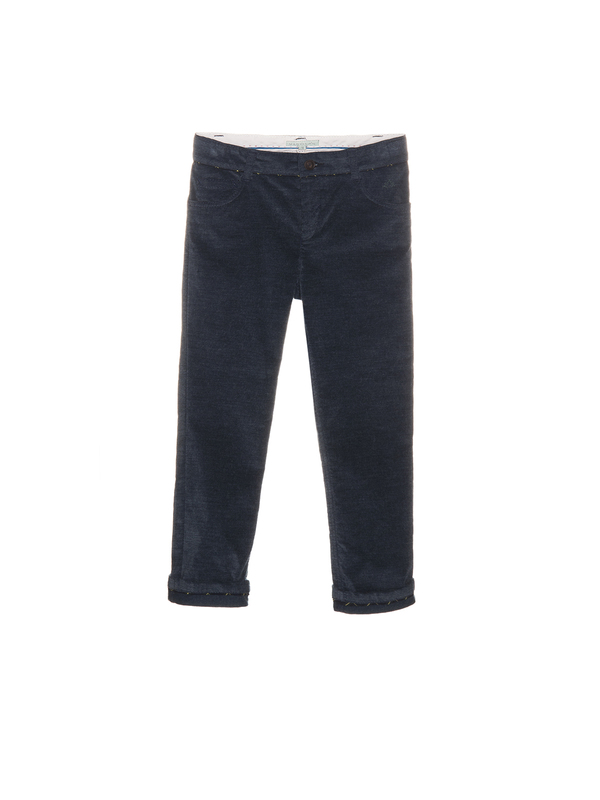 Nanos Stormy Blue Brushed Cotton Pants - Coucou Boston Nanos Stormy Blue Brushed Cotton Pants - Coucou Boston