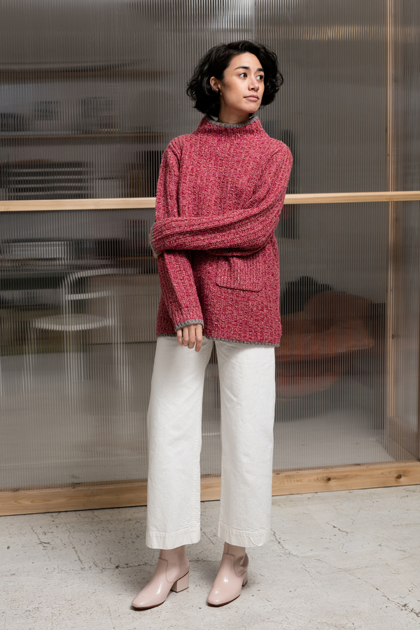 Creatures of Comfort Stand Up Neck Sweater - pink Creatures of Comfort Stand Up Neck Sweater - pink