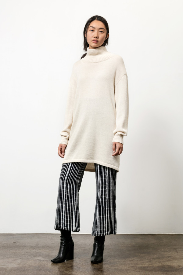 Osei-Duro Alpaca Turtleneck Tunic in Cream Osei-Duro Alpaca Turtleneck Tunic in Cream