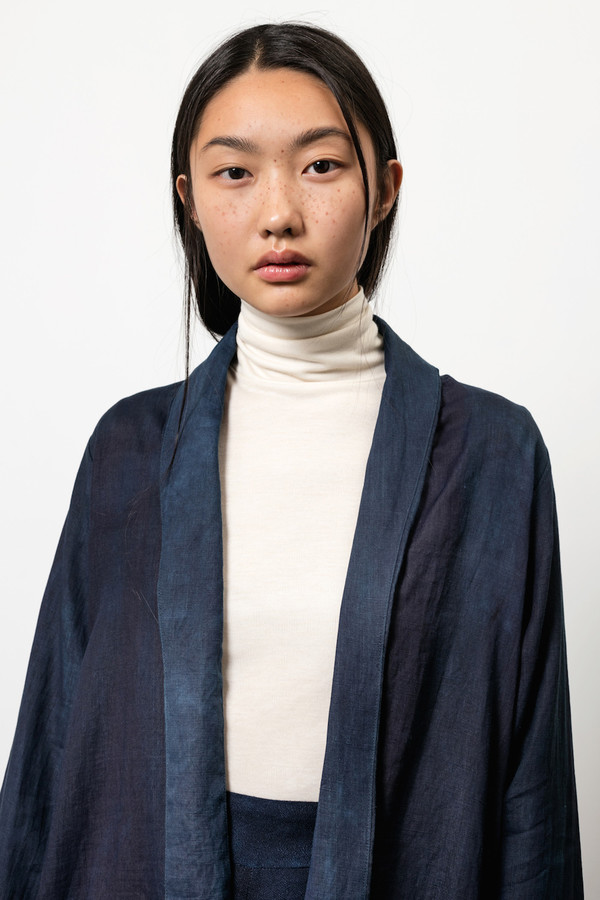 Osei-Duro Theca Coat in Natural Indigo Osei-Duro Theca Coat in Natural Indigo