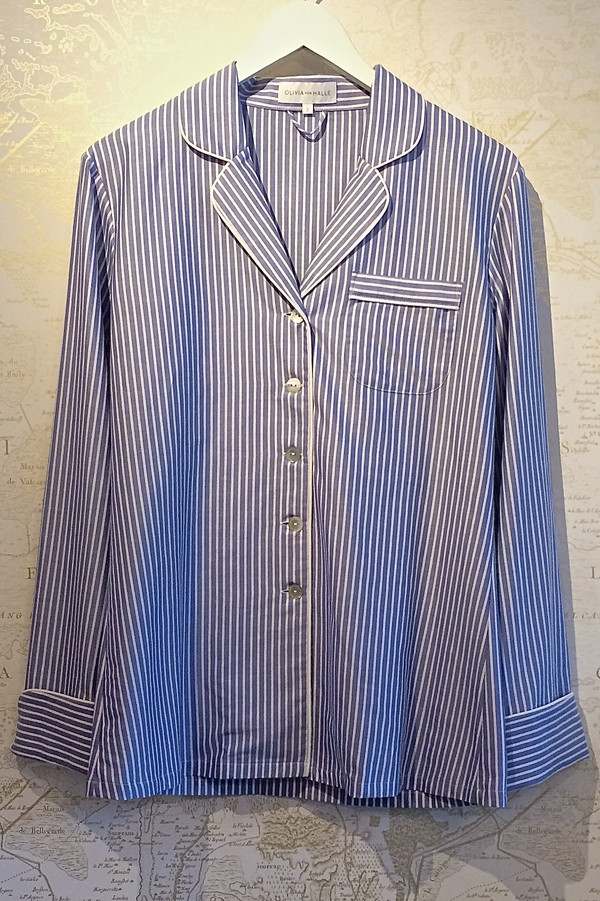 Olivia Von Halle Stripe Cotton Pyjama Set Olivia Von Halle Stripe Cotton Pyjama Set