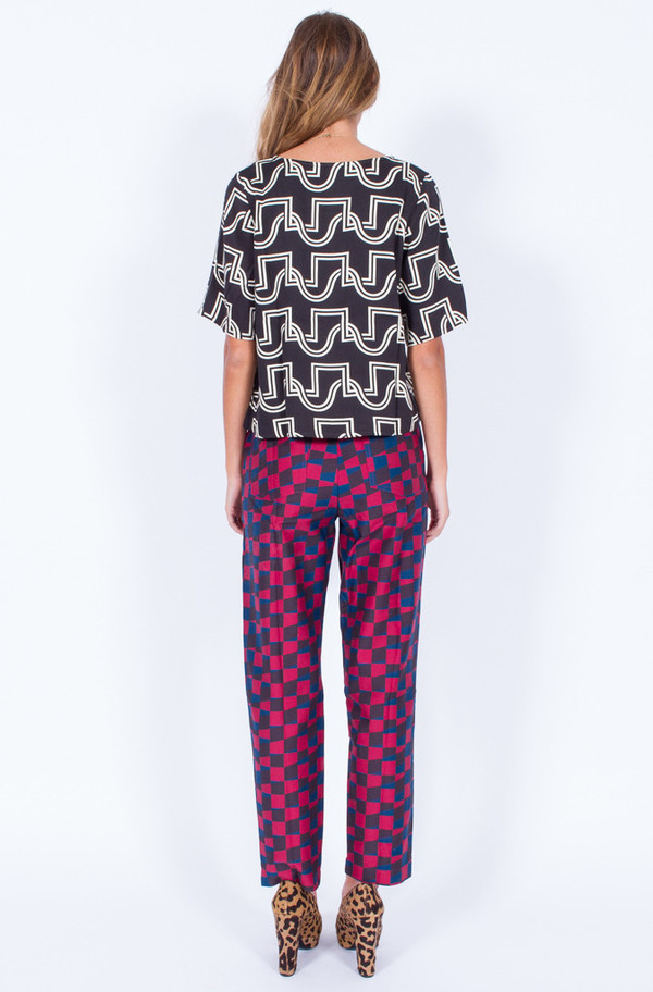 Dusen Dusen BLACK DUO WEAVE YES TEE Dusen Dusen BLACK DUO WEAVE YES TEE