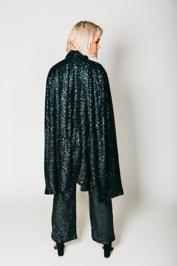 Any Old Iron Black Sequin Cape Any Old Iron Black Sequin Cape