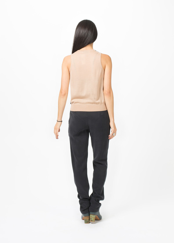La Prestic Ouiston Silk and Wool Sleeveless Top La Prestic Ouiston Silk and Wool Sleeveless Top