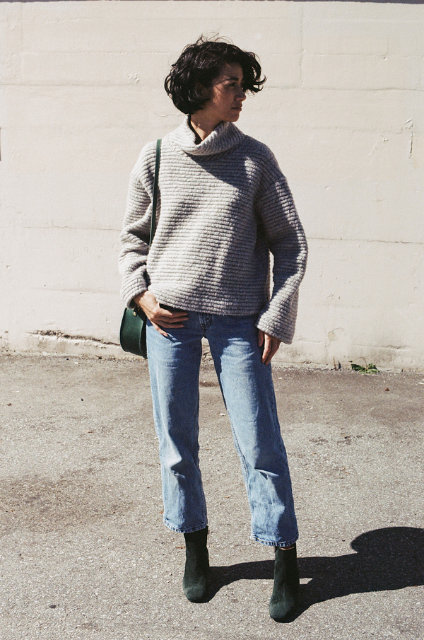 Horses Atelier Cropped Turtleneck - Italian grey Horses Atelier Cropped Turtleneck - Italian grey