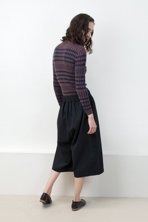Micaela Greg RIB SWEATER - NAVY + RUST Micaela Greg RIB SWEATER - NAVY + RUST