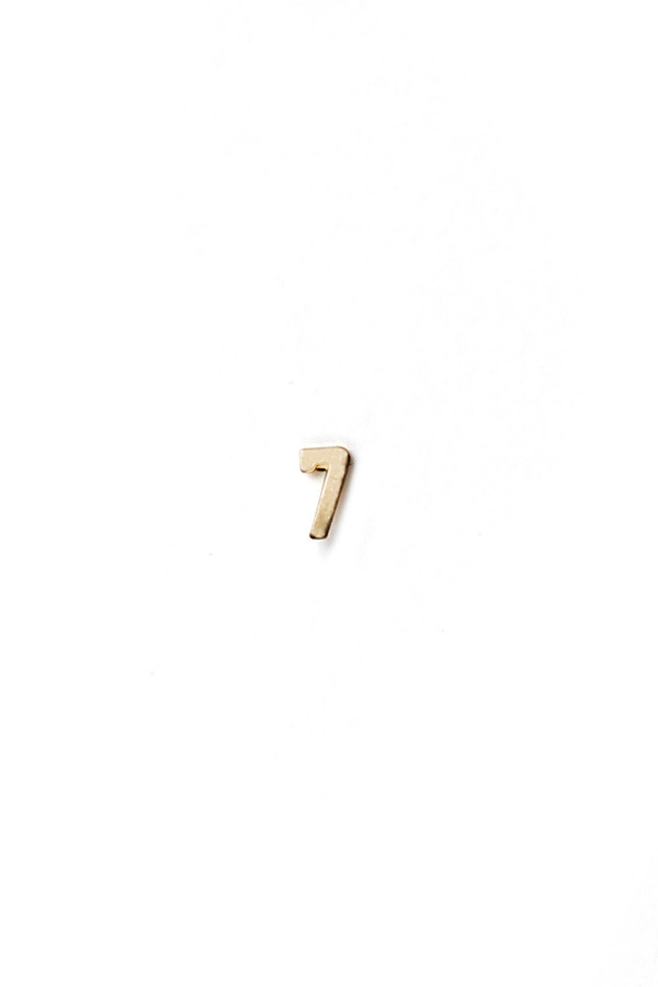 Yayoi Forest 14K Gold Numbered Earrings Yayoi Forest 14K Gold Numbered Earrings
