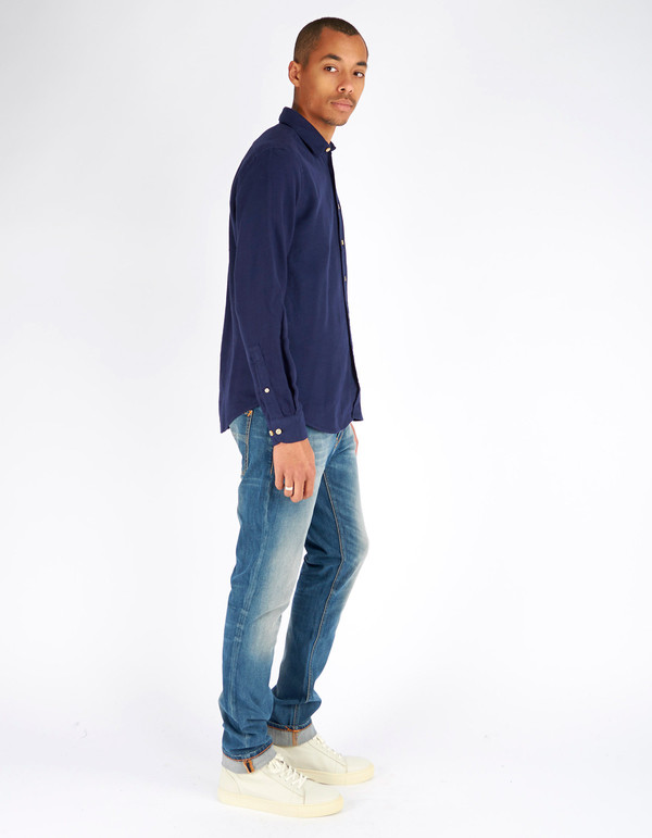 Men's Portuguese Flannel Teca Shirt Blue Men's Portuguese Flannel Teca Shirt Blue