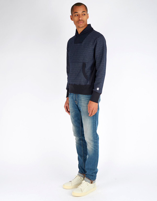 Men's Todd Snyder x Champion Shawl Sweatshirt Navy Men's Todd Snyder x Champion Shawl Sweatshirt Navy