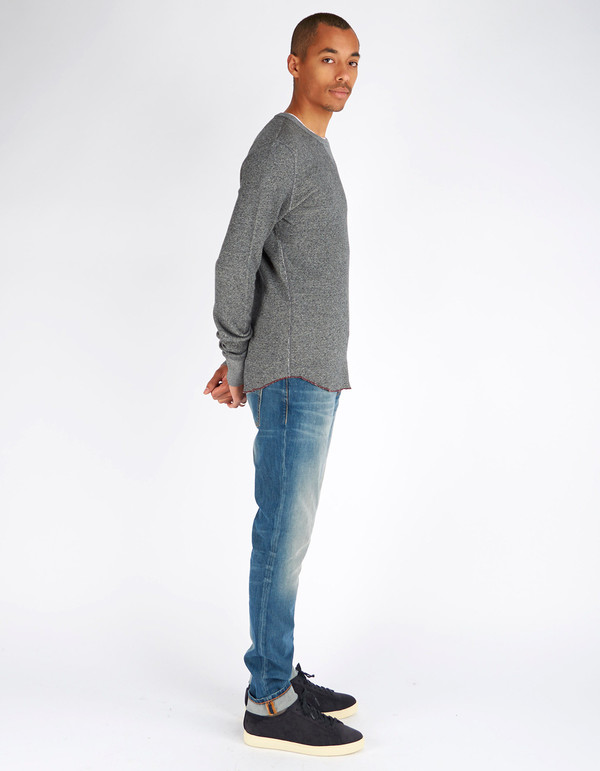 Men's Todd Snyder x Champion Thermal Jacquard Black Mix Men's Todd Snyder x Champion Thermal Jacquard Black Mix