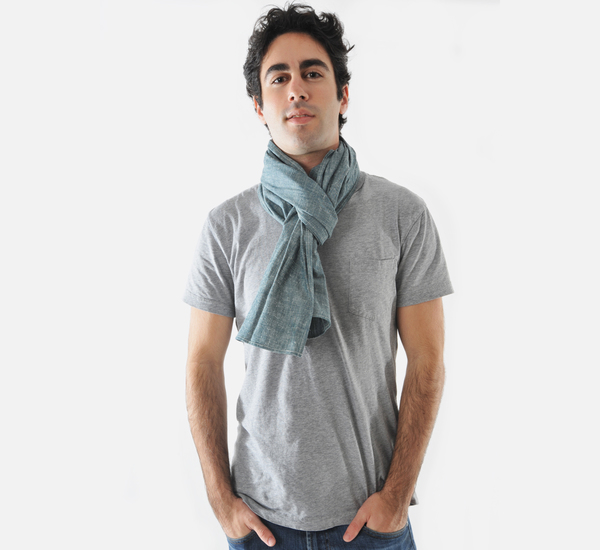 Extra Neppy Indigo Scarf by The Hill-Side Extra Neppy Indigo Scarf by The Hill-Side