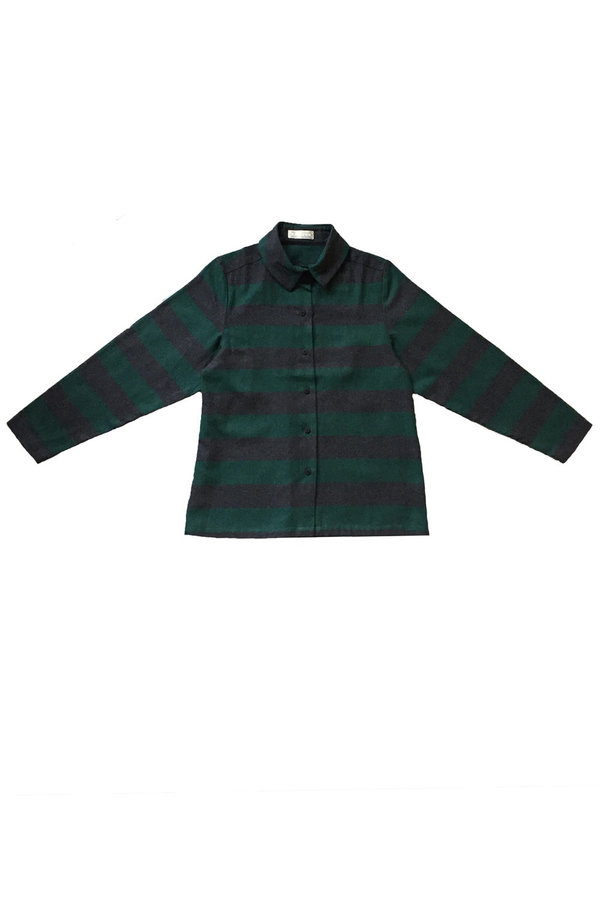 Carleen Pilar Collared Blouse - Green Carleen Pilar Collared Blouse - Green