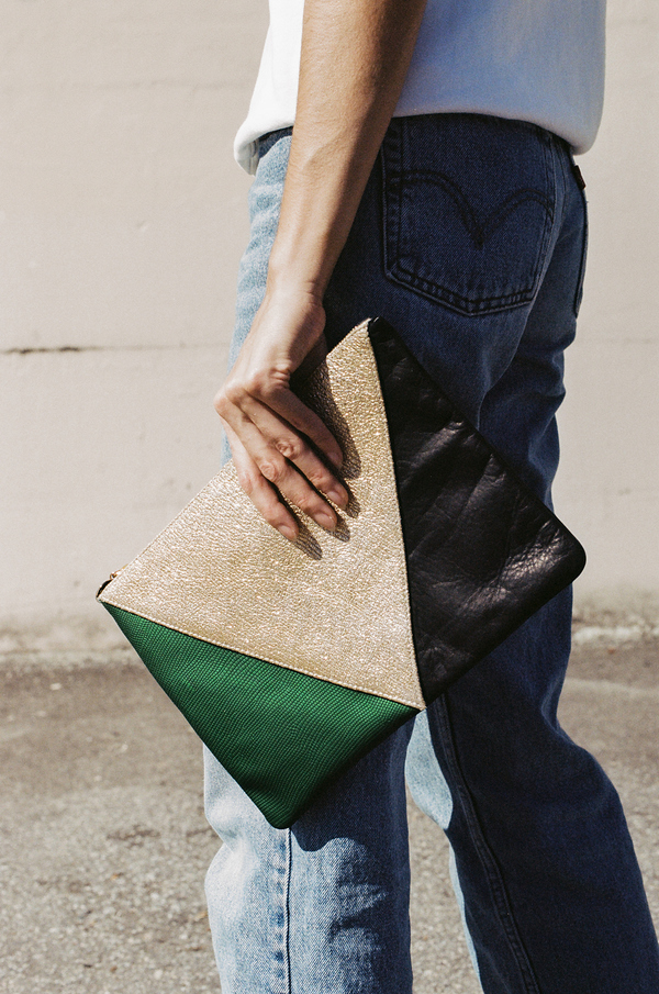 Clare V. Flat Clutch - patchwork huit Clare V. Flat Clutch - patchwork huit