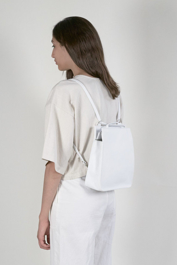 Clyde Best Bag in White Leather Clyde Best Bag in White Leather