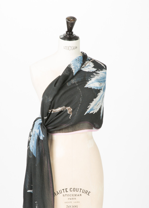 Epice Modal Blend Leaf Print Shawl Epice Modal Blend Leaf Print Shawl