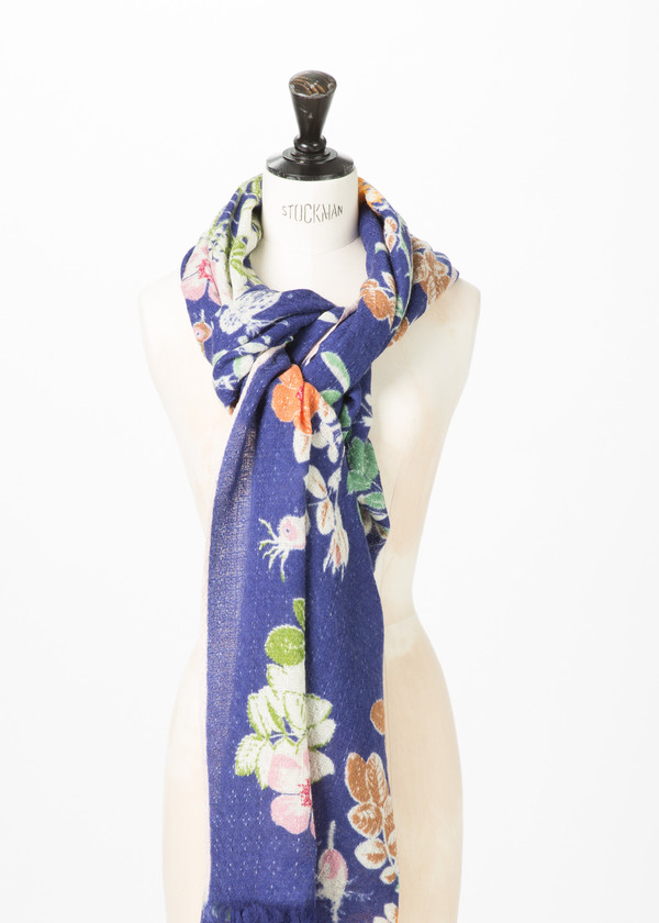 Epice Wool Floral Print Shawl Epice Wool Floral Print Shawl