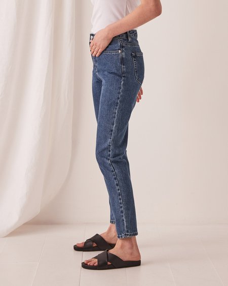 assembly label straight leg jean